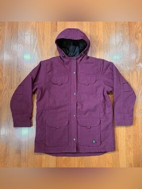 Ridgecut Toughwear Women’s XL Duck Canvas Barn Coat Quilted Fleece Lined Hooded